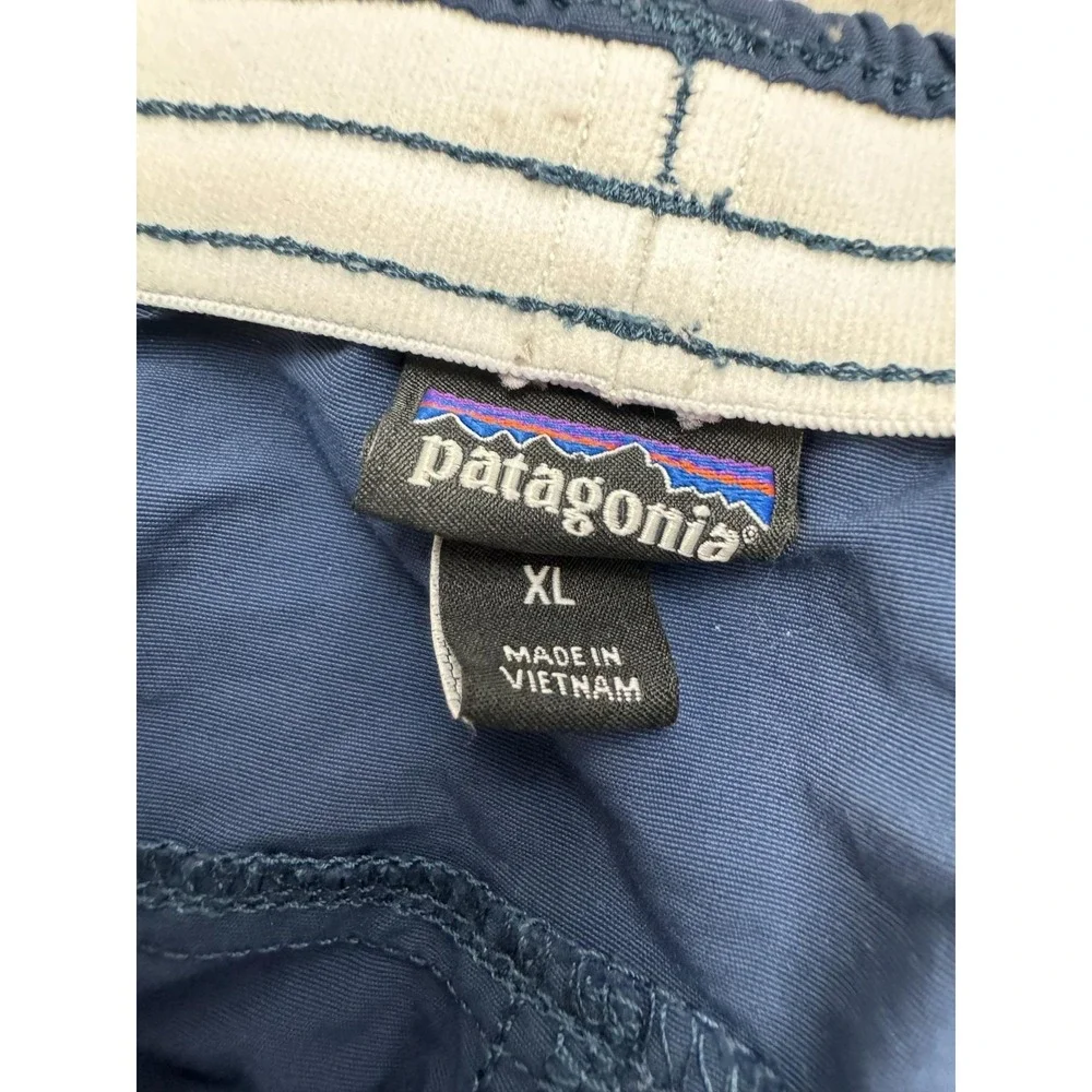 Patagonia Swim Trunks Shorts Mens XL Blue Elastic Waist Quick Dry Lined Pockets